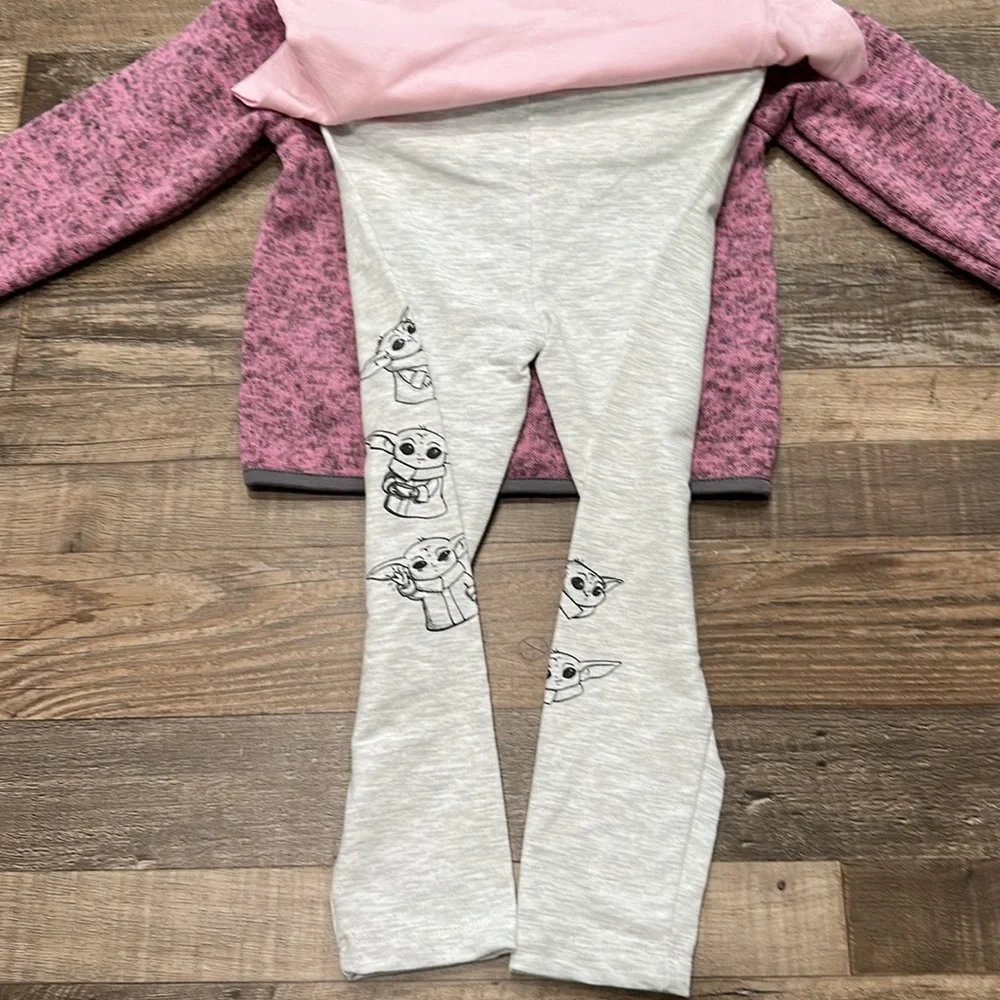 NWT • Star Wars • pink grogu 3 piece set